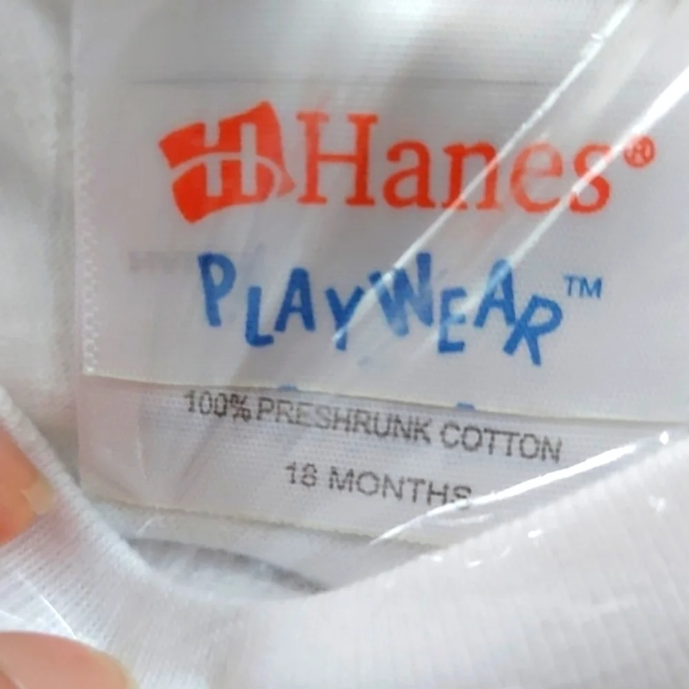 Hanes Playwear short sleeve onesie, Crown, 'I'm Your Treasure' - white - 18mos